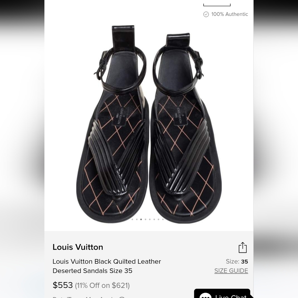 Louis Vuitton sandals